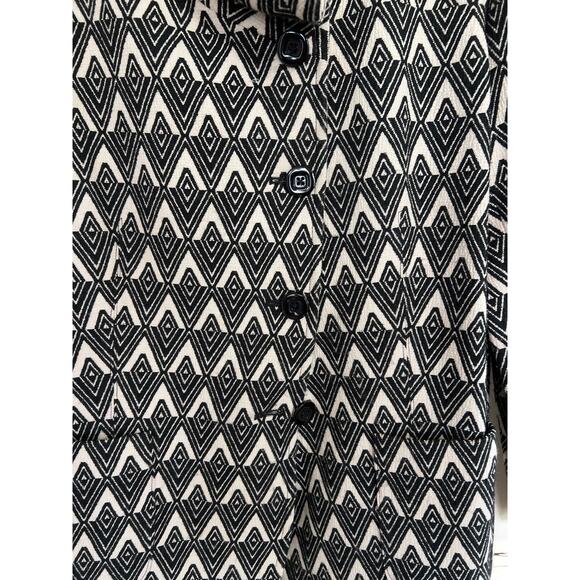 Elliott Lauren size 12 black and off white blazer jacket - Picture 2 of 5